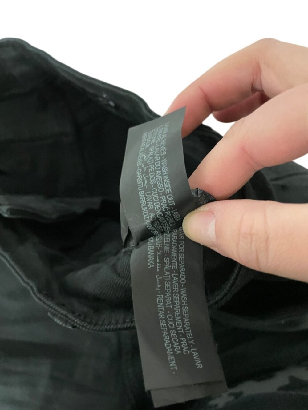Zara Women Jeans EU 42 US 10 Black Straight High Waist Cotton Blend 8246/244 NWT - Picture 9 of 12